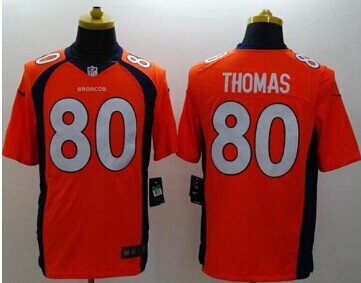 NEW Denver Broncos #80 Julius Thomas Orange Team Color NFL New Limited Jersey