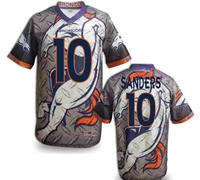 Denver Broncos #10 SANDERS Men's Stitched NFL Elite Fanatical Version Jersey (5)