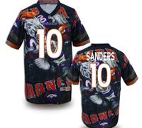 Denver Broncos #10 SANDERS Men's Stitched NFL Elite Fanatical Version Jersey (1)