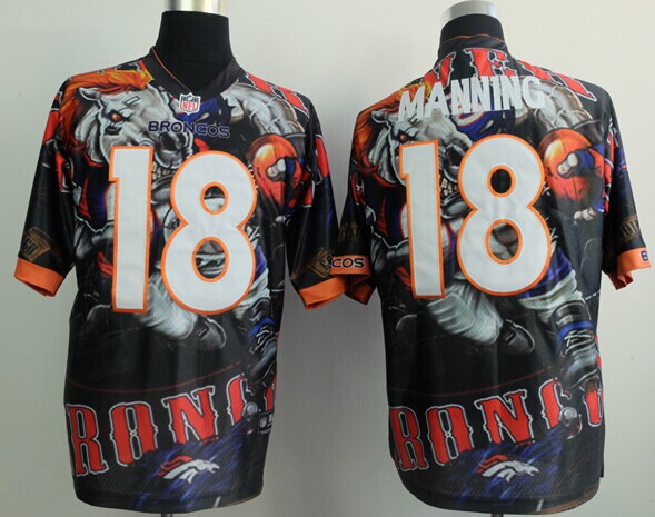 Denver Broncos #18 Peyton Manning Fashion Elite anatical Version Jersey