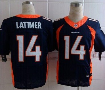 New Denver Broncos #14 Cody Latimer Navy Blue NFL New Elite Jersey