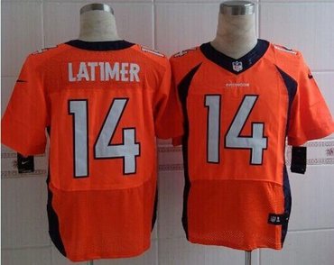 New Denver Broncos #14 Cody Latimer Orange NFL New Elite Jersey