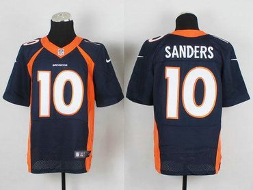 2014 NEW Denver Broncos #10 Emmanuel Sanders Navy Blue NFL New Elite Jersey