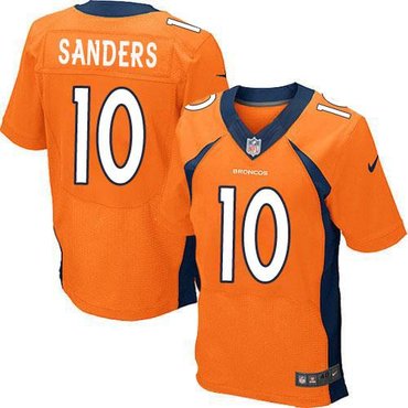 NEW Denver Broncos #10 Emmanuel Sanders Orange Team Color NFL New Elite Jersey