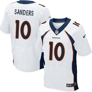 NEW Denver Broncos #10 Emmanuel Sanders White NFL New Elite Jersey