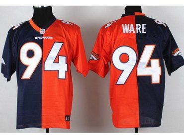 Nike Denver Broncos 94 Demarcus Ware Orange Blue Split NFL Jersey