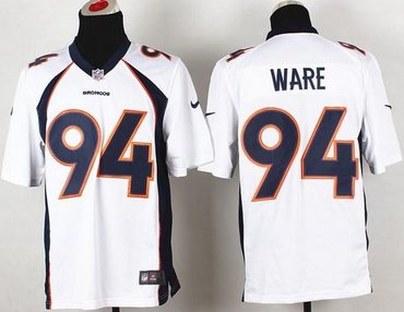 NEW Denver Broncos #94 DeMarcus Ware White NFL Game Jersey(2014 New)