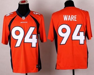 NEW Denver Broncos #94 DeMarcus Ware Orange NFL Game Jersey(2014 New)