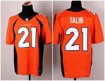 NEW Denver Broncos #21 Aqib Talib Orange Alternate NFL Elite Jersey(2014 New)