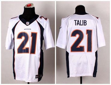 NEW Denver Broncos #21 Aqib Talib White Alternate NFL Elite Jersey(2014 New)