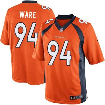 Nike Denver Broncos #94 DeMarcus Ware Orange Team Color NFL Limited Jersey(2014 New)