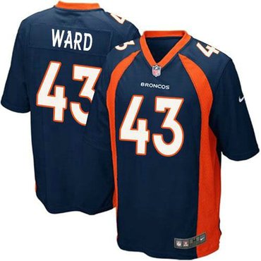 Nike Denver Broncos #43 T.J. Ward Blue Alternate NFL Limited Jersey(2014 New)