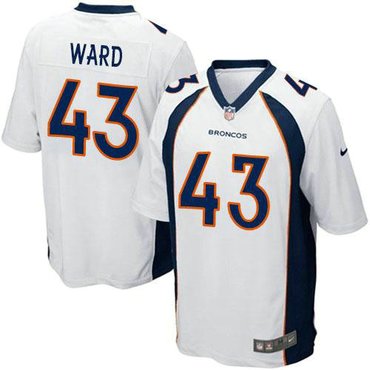 Nike Denver Broncos #43 T.J. Ward White NFL Limited Jersey(2014 New)