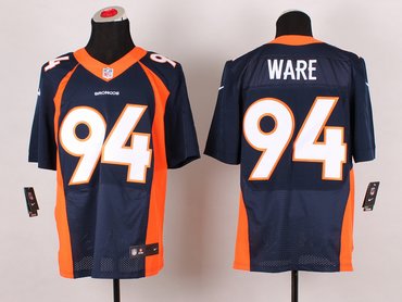 Nike Denver Broncos #94 DeMarcus Ware Navy Blue Alternate NFL Elite Jersey(2014 New)