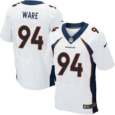 Nike Denver Broncos #94 DeMarcus Ware White NFL Elite Jersey(2014 New)