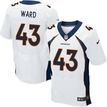 Nike Denver Broncos #43 T.J. Ward White NFL Elite Jersey(2014 New)