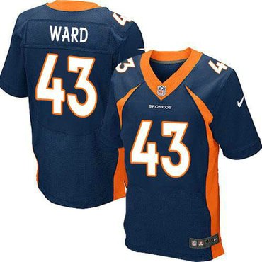 Nike Denver Broncos #43 T.J. Ward blue NFL Elite Jersey(2014 New)