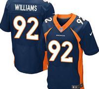 New Denver Broncos #92 Sylvester Williams Navy Blue NFL Elite Jersey(2014 New)