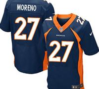 New Denver Broncos #27 Knowshon Moreno Navy Blue NFL Elite Jersey(2014 New)