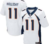 New Denver Broncos #11 Trindon Holliday White NFL Elite Jersey(2014 New)