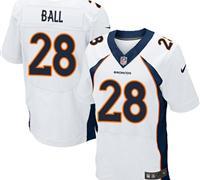 New Denver Broncos #28 Montee Ball White NFL Elite Jersey(2014 New)