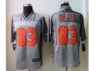 NEW Denver Broncos #83 Wes Welker Grey NFL Elite Vapor Jerseys