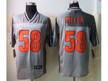 NEW Denver Broncos #58 Von Miller Grey NFL Elite Vapor Jerseys