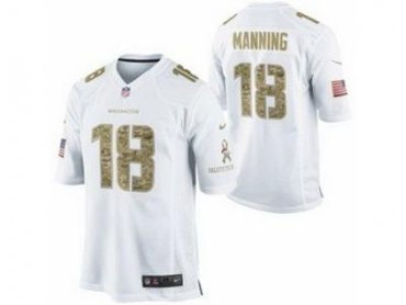 NEW Denver Broncos #18 Peyton Manning White Jerseys(game USA)