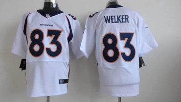 2013 NEW NFL Denver Broncos 83 Wes Welker White Jerseys(Elite)