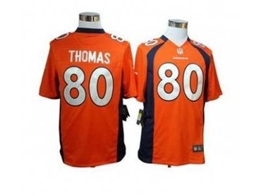 2012 NFL NEW Denver Broncos 80 Julius Thomas Orange Jerseys(Game)