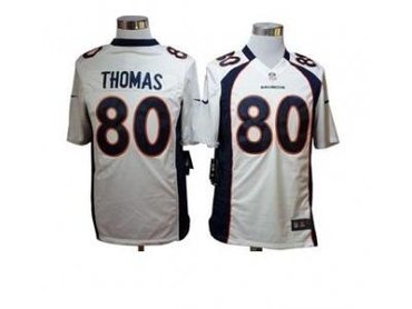 2012 NFL NEW Denver Broncos 80 Julius Thomas White Jerseys(Game)