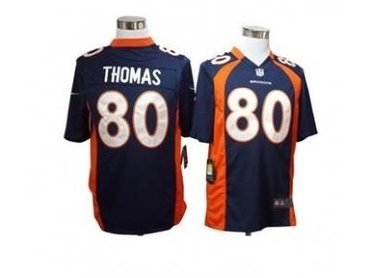 2012 NFL NEW Denver Broncos 80 Julius Thomas Blue Jerseys(Game)