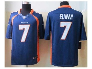 2012 NEW NFL Denver Broncos 7 john elway Blue Jerseys (Limited)