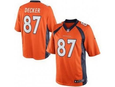 2013 NFL NEW Denver Broncos 87 Eric Decker Orange Jerseys(Limited)