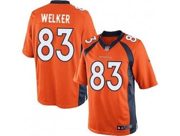 2013 NFL NEW Denver Broncos 83 Wes Welker Orange Jerseys(Limited)