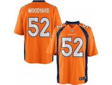 2012 NEW NFL Denver Broncos 52 Wesley Woodyard Orange Jerseys (Game)