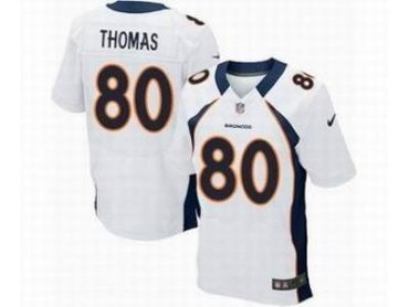 2012 NFL NEW Denver Broncos 80 Julius Thomas White Jerseys(Elite)