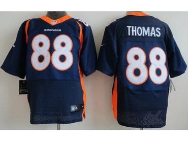 2013 NFL NEW Denver Broncos 88 Demaryius Thomas Blue Jerseys(Elite)