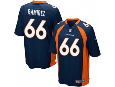 2012 NEW NFL Denver Broncos 66 Manny Ramirez Blue Jerseys (Game)