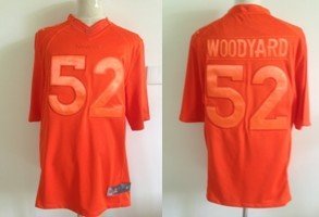 NEW Wesley Woodyard #52 Denver Broncos Drenched Limited Jersey(Orange)