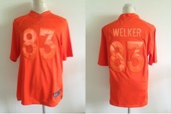 NEW Wes Welker #83 Denver Broncos Drenched Limited Jersey(Orange)