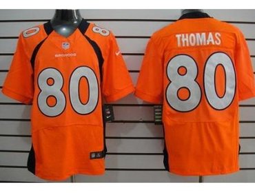 2012 NFL NEW Denver Broncos 80 Julius Thomas Orange Jerseys(Elite)