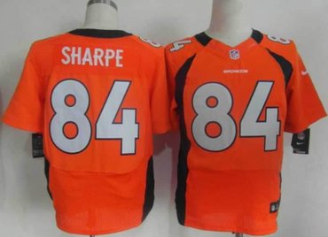 NEW NFL Denver Broncos 84 Sharpe Orange Jerseys(Elite)