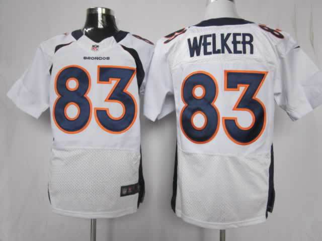 NEW NFL Denver Broncos 83 Wes Welker White Jerseys(Elite)