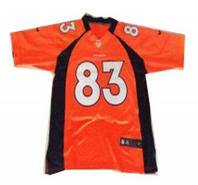 NEW NFL Denver Broncos 83 Wes Welker Orange Jerseys(Elite)