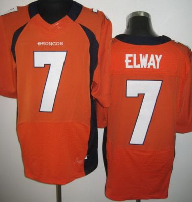 NEW NFL Denver Broncos 7 John Elway Orange Jerseys(Elite)