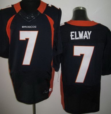 NEW NFL Denver Broncos 7 John Elway Blue Jerseys(Elite)