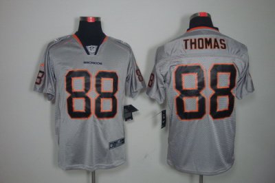 NEW NFL Denver Broncos 88 Demaryius Thomas Lights Out Grey Jerseys (Elite)