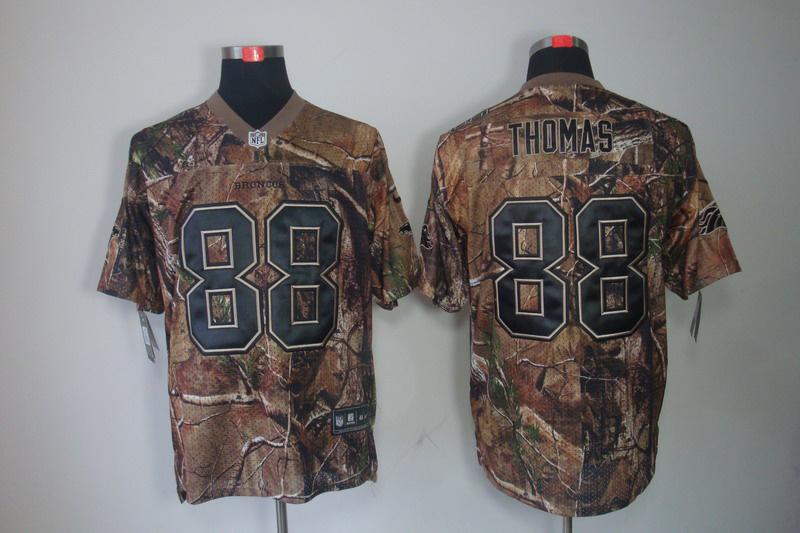 NEW NFL Denver Broncos 88 Demaryius Thomas Camo Realtree Jerseys(Elite)