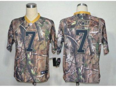 NEW NFL Denver Broncos 7 John Elway Camo Realtree Jerseys(Elite)